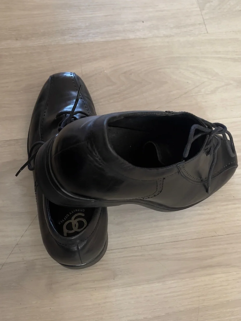 Gravity Defyer Men's Black Leather Oxford Dress Shoes